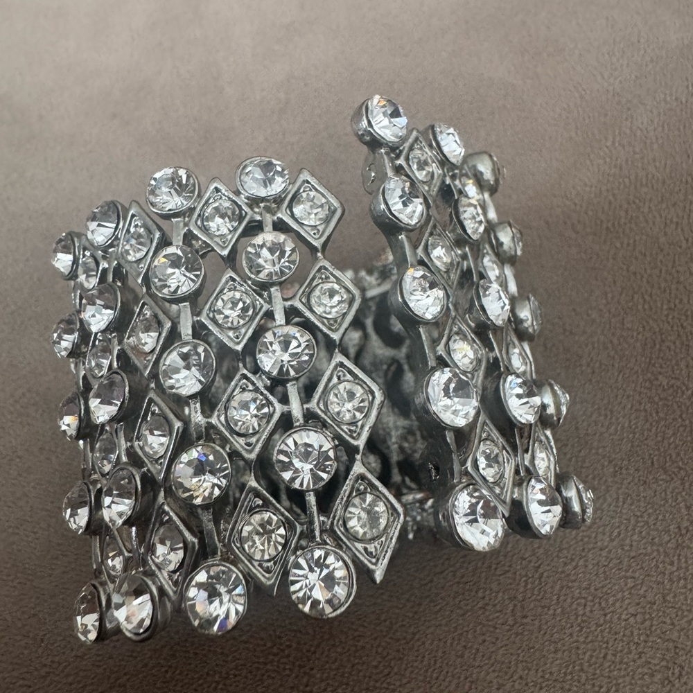 Silver Rhinestone Bracelet - Picture 3 of 5